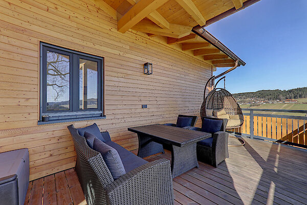 Chalet im Bayerischen Wald mit Balkon